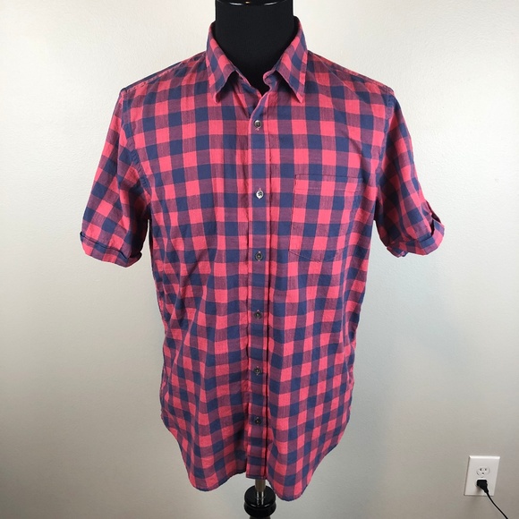 Banana Republic Other - Banana Republic Button Shirt Gingham Plaid L Slim